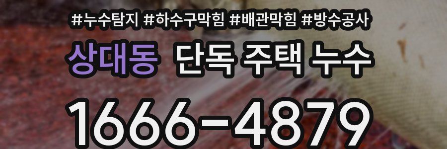 상대동 단독 주택 누수