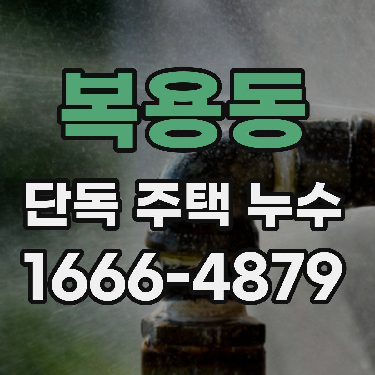 복용동 단독 주택 누수
