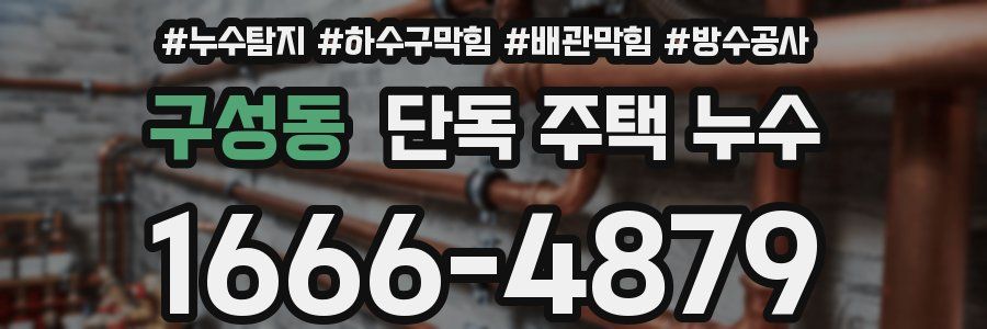 구성동 단독 주택 누수