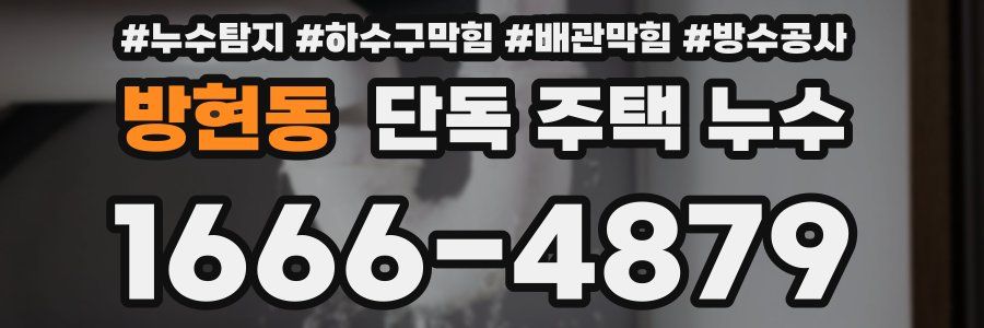 방현동 단독 주택 누수
