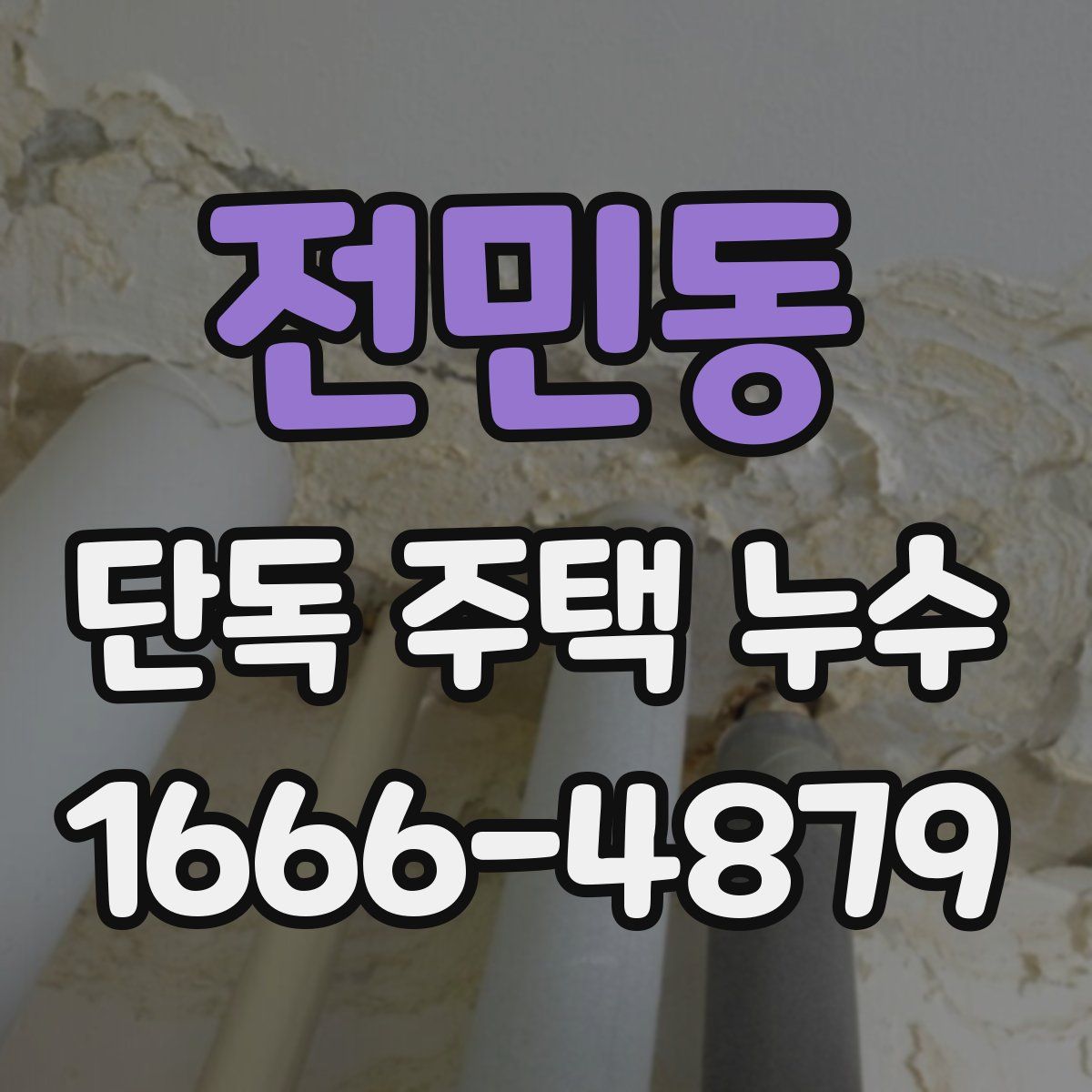 전민동 단독 주택 누수