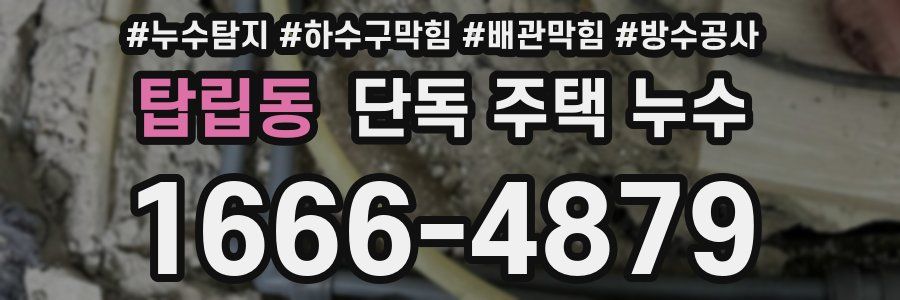탑립동 단독 주택 누수