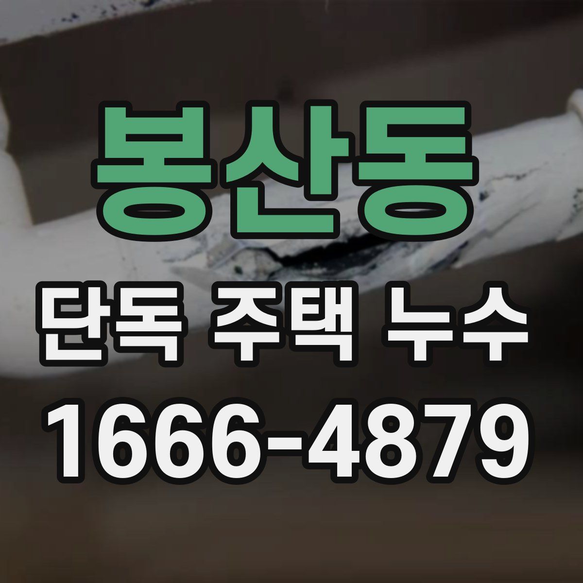 봉산동 단독 주택 누수