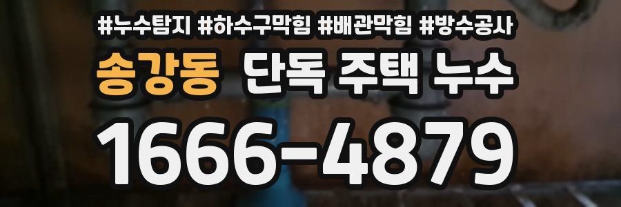 송강동 단독 주택 누수