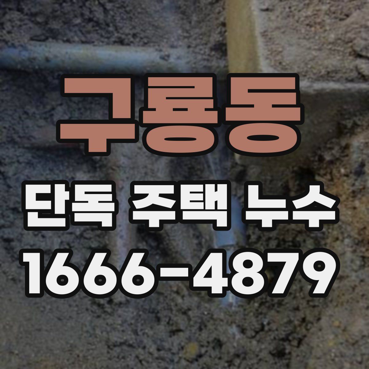 구룡동 단독 주택 누수