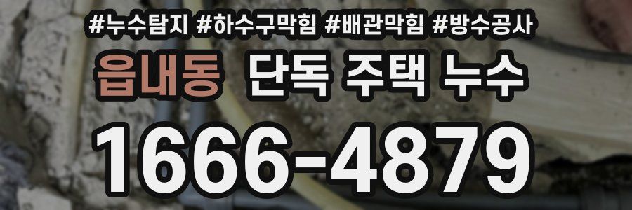 읍내동 단독 주택 누수