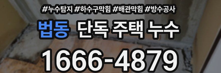 법동 단독 주택 누수
