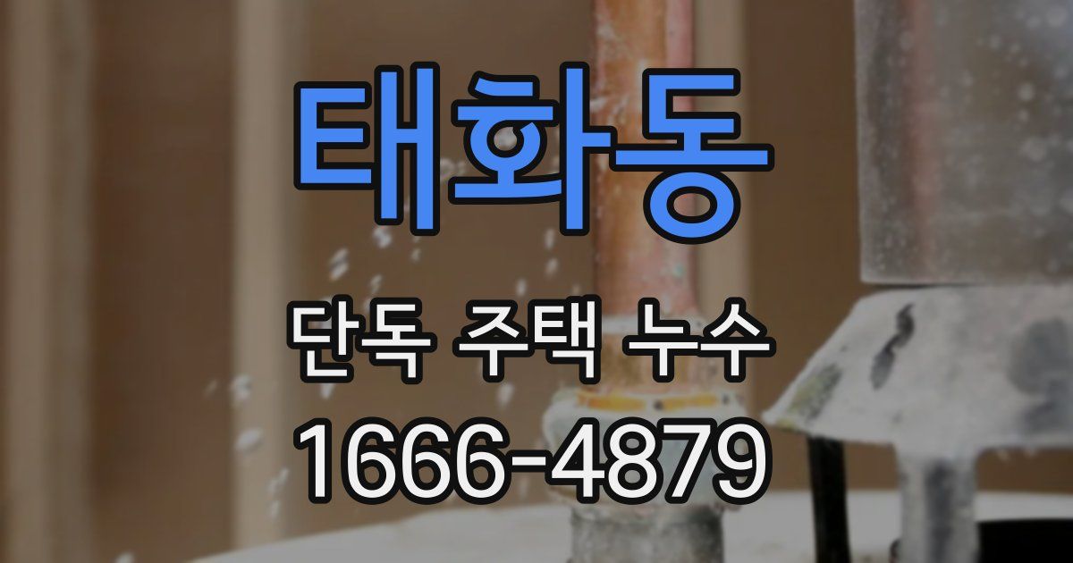 태화동 단독 주택 누수