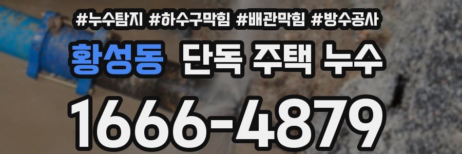 황성동 단독 주택 누수