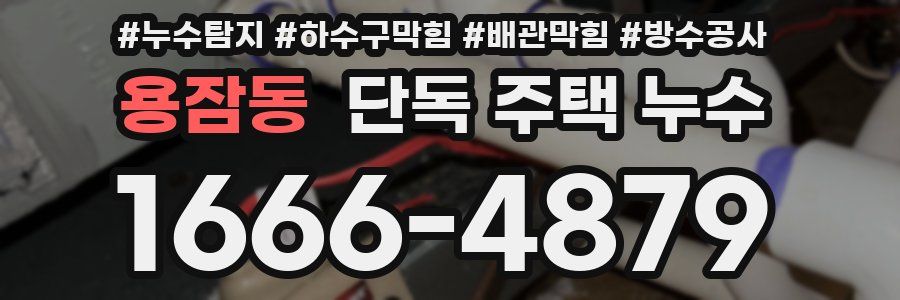 용잠동 단독 주택 누수
