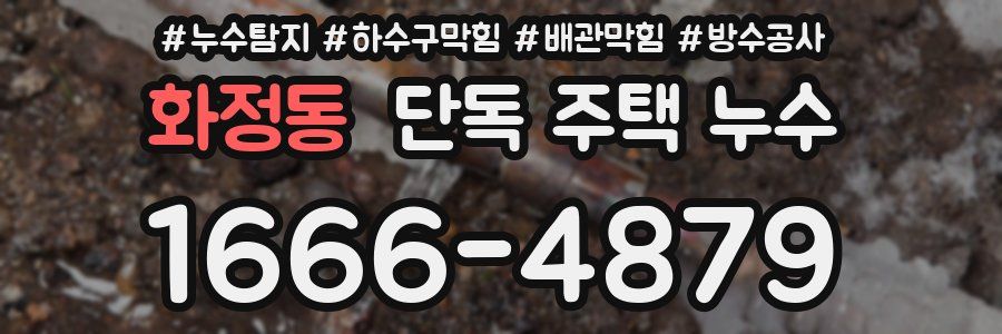 화정동 단독 주택 누수