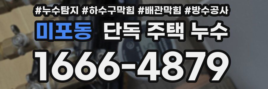 미포동 단독 주택 누수