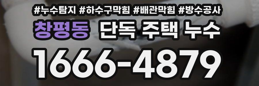 창평동 단독 주택 누수