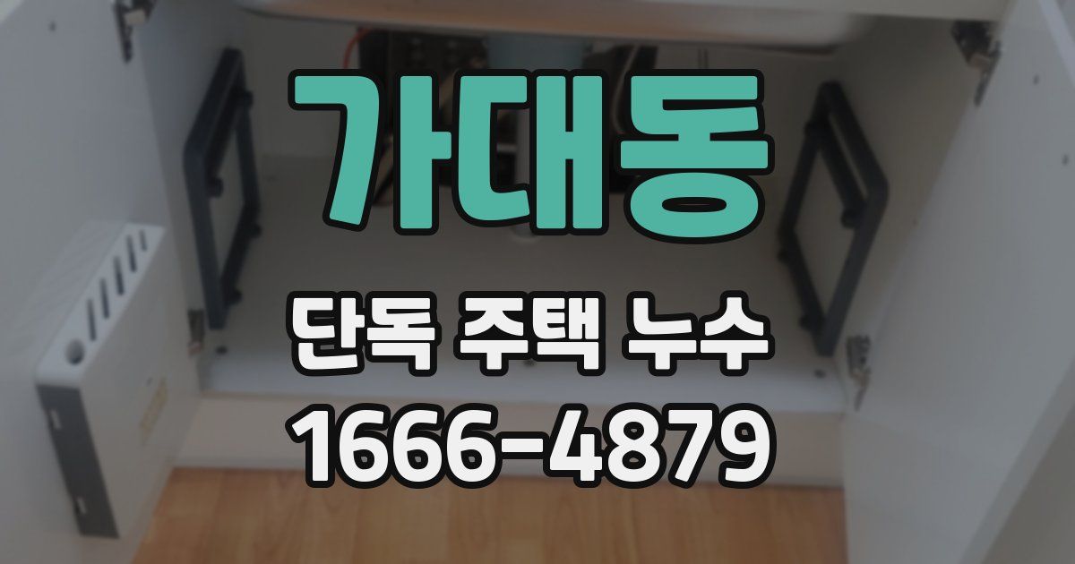 가대동 단독 주택 누수