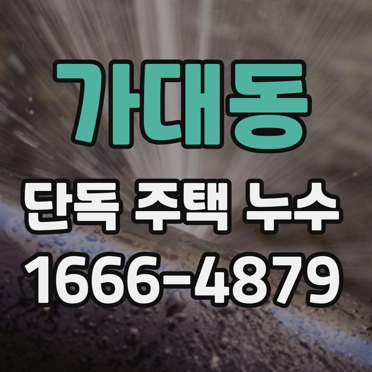 가대동 단독 주택 누수