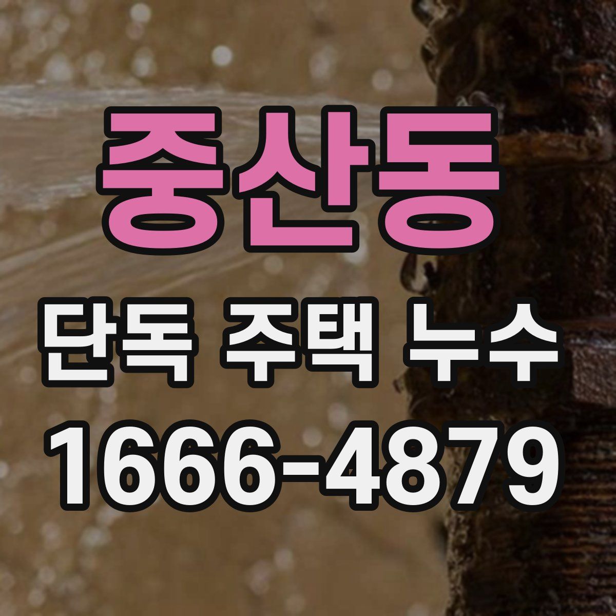 중산동 단독 주택 누수