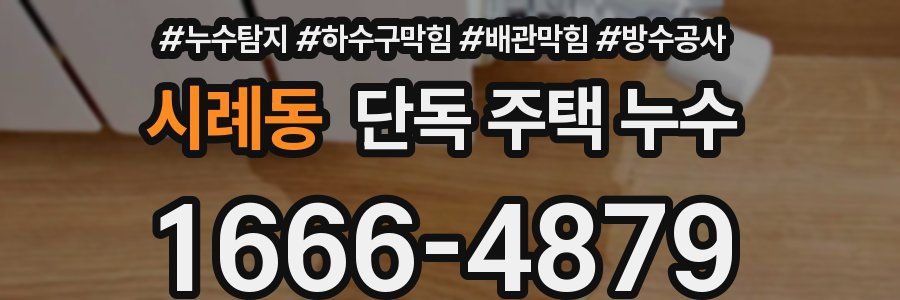 시례동 단독 주택 누수