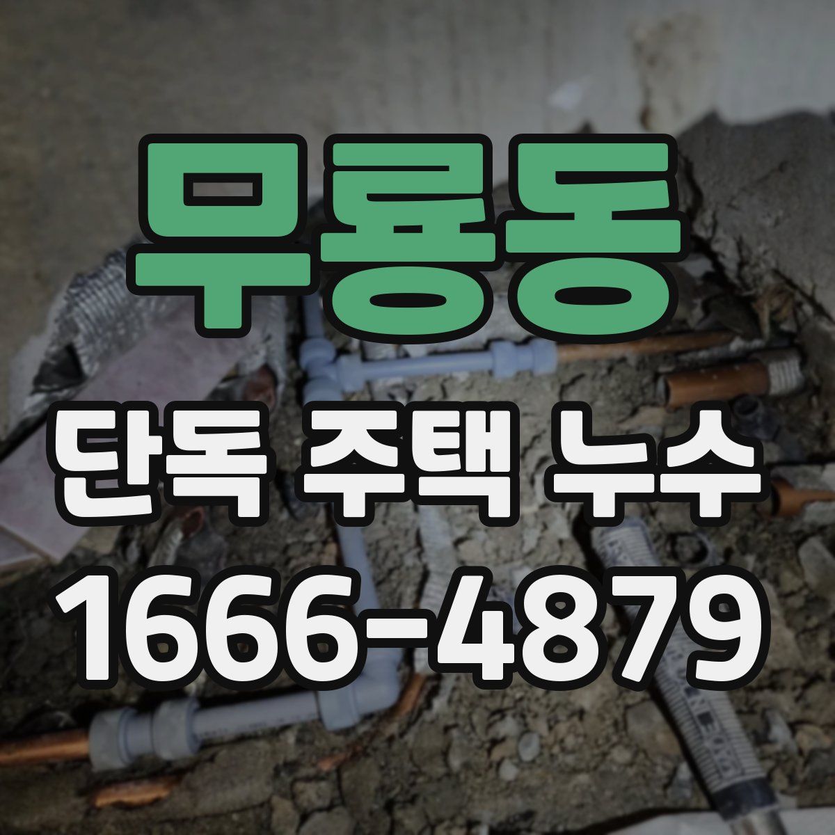 무룡동 단독 주택 누수
