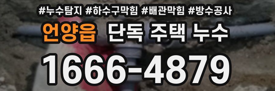 언양읍 단독 주택 누수