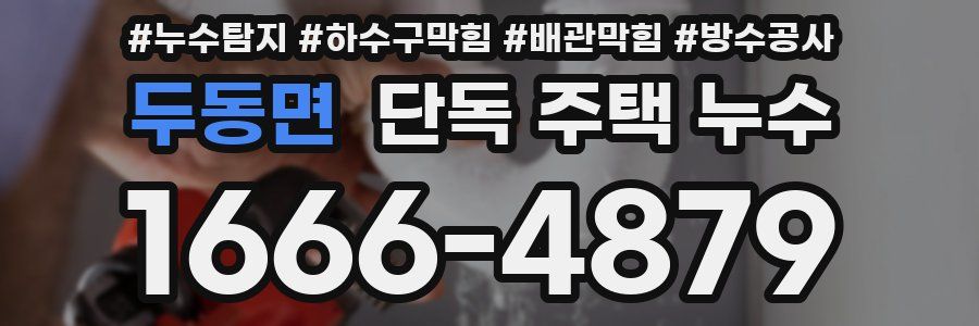 두동면 단독 주택 누수
