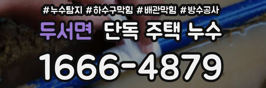두서면 단독 주택 누수