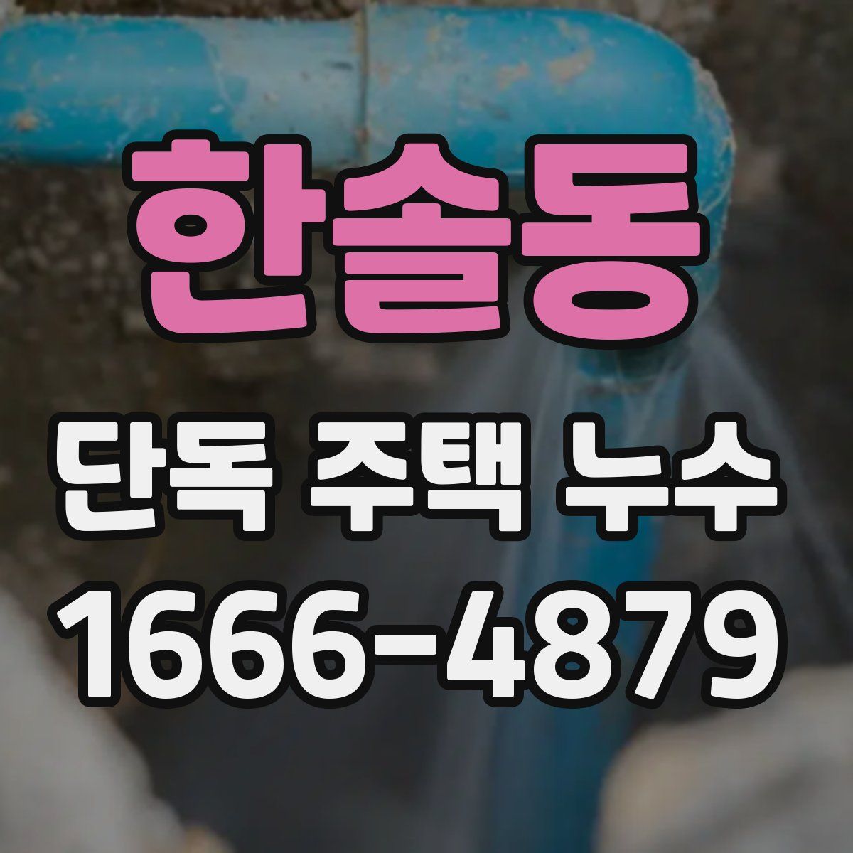 한솔동 단독 주택 누수