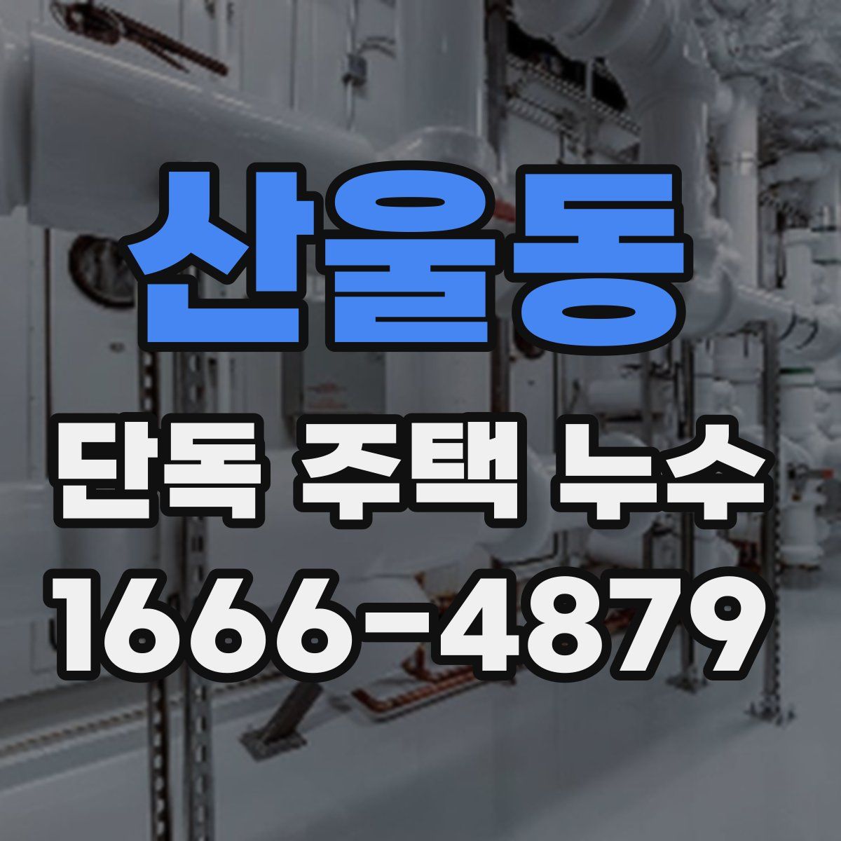산울동 단독 주택 누수