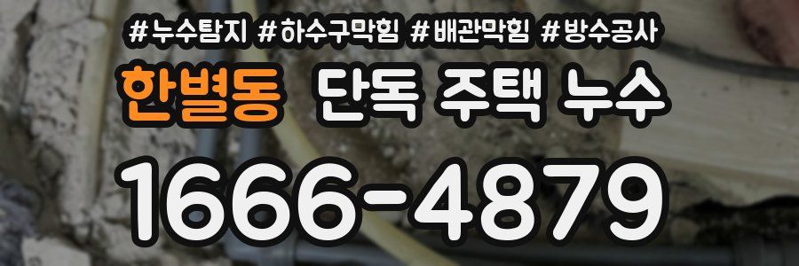 한별동 단독 주택 누수
