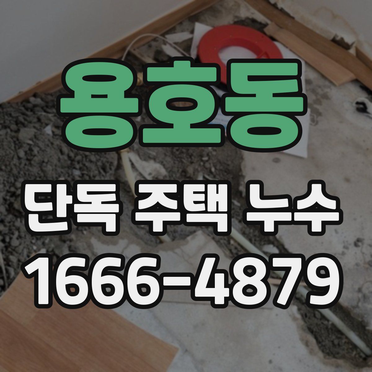 용호동 단독 주택 누수