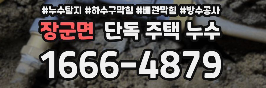 장군면 단독 주택 누수