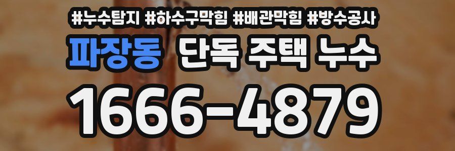 파장동 단독 주택 누수
