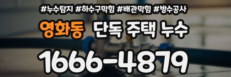 영화동 단독 주택 누수