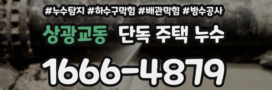 상광교동 단독 주택 누수
