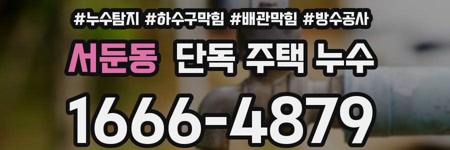 서둔동 단독 주택 누수