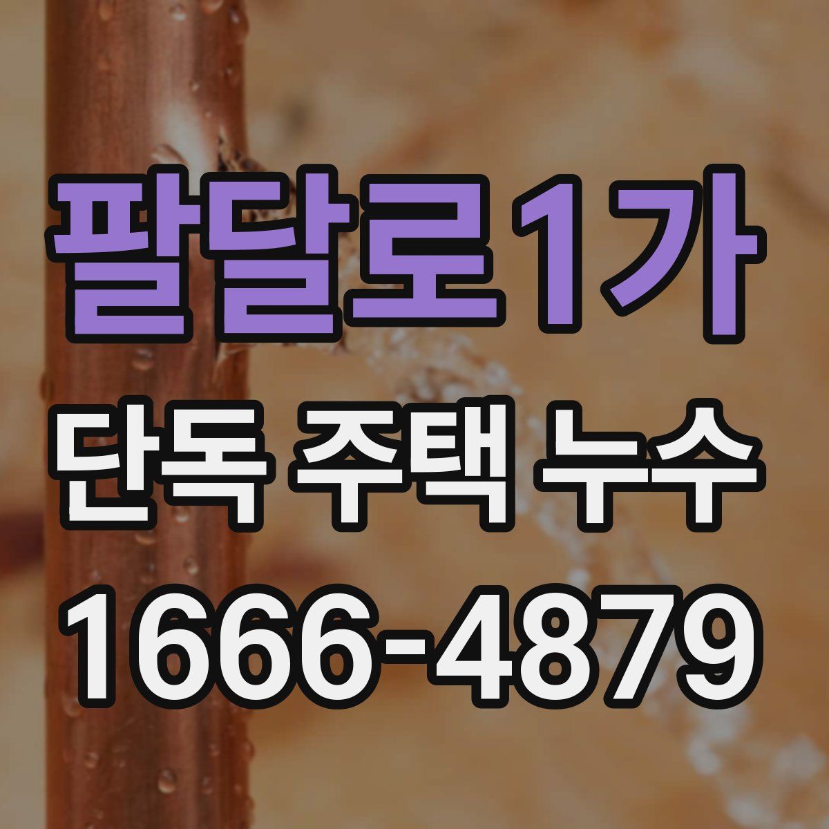 팔달로1가 단독 주택 누수