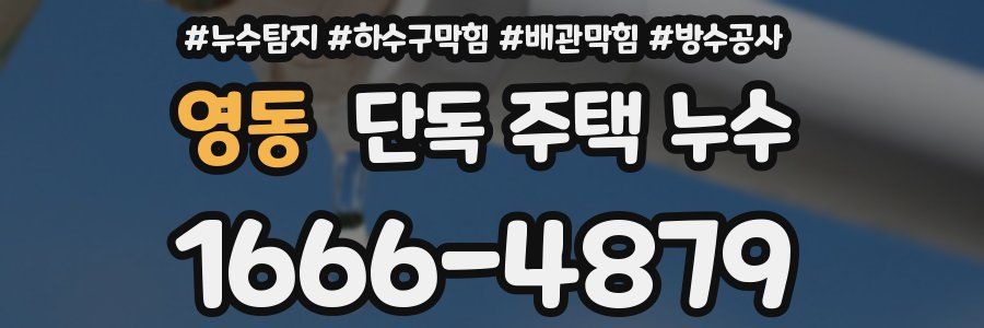 영동 단독 주택 누수
