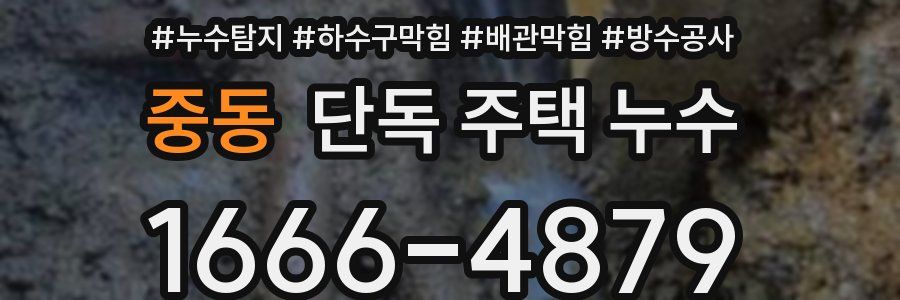 중동 단독 주택 누수