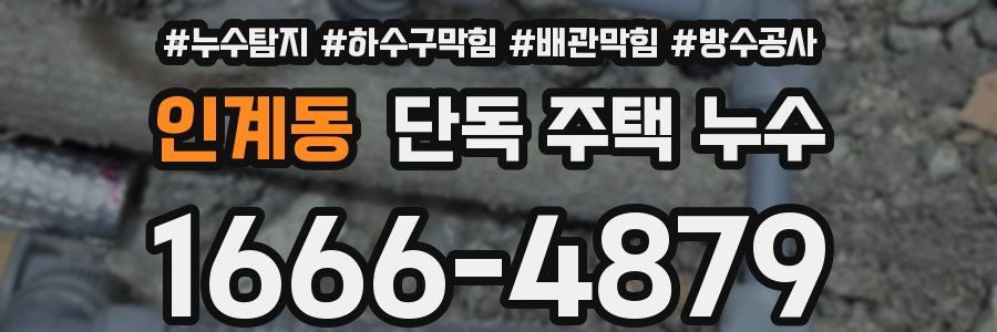 인계동 단독 주택 누수