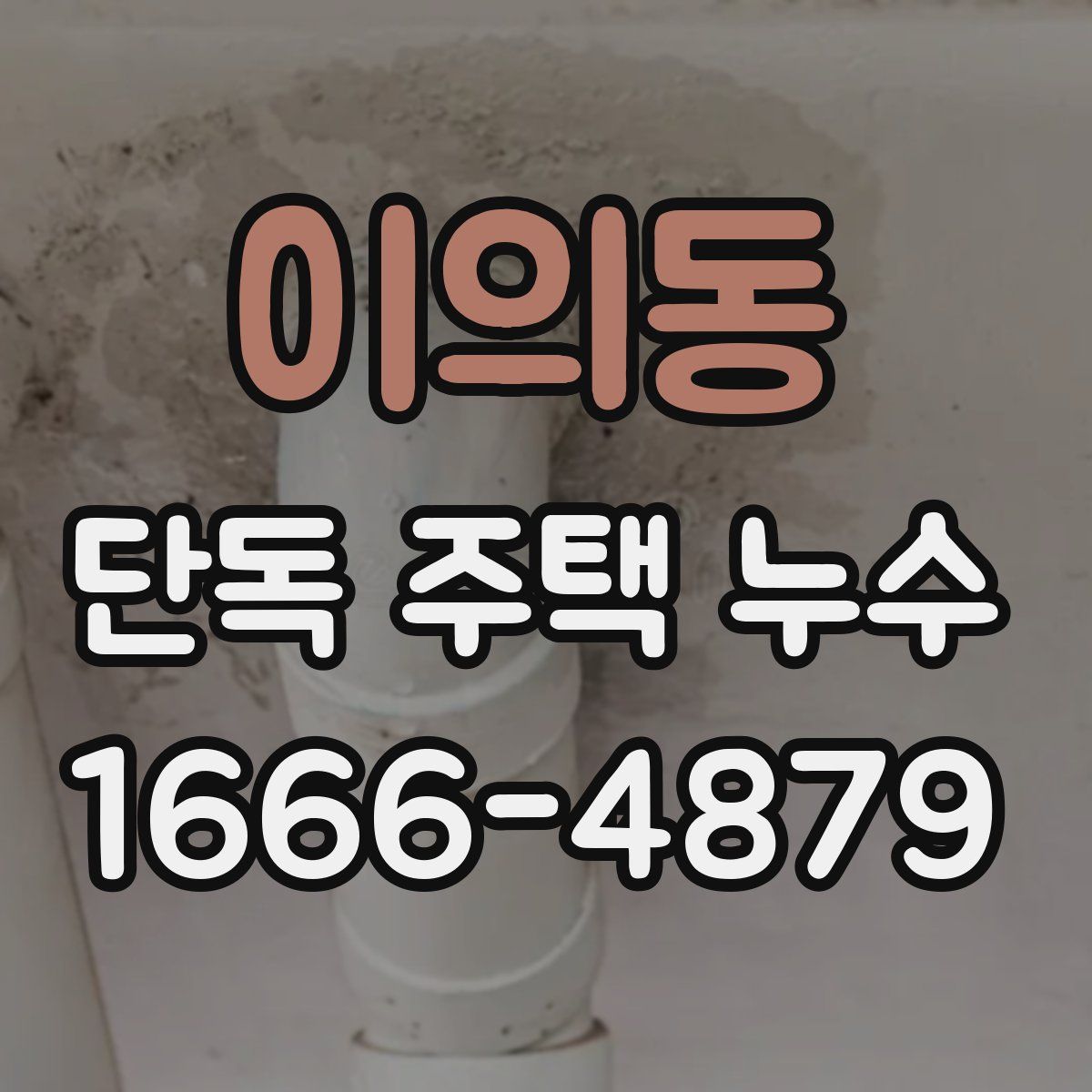 이의동 단독 주택 누수