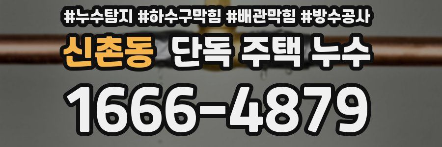 신촌동 단독 주택 누수
