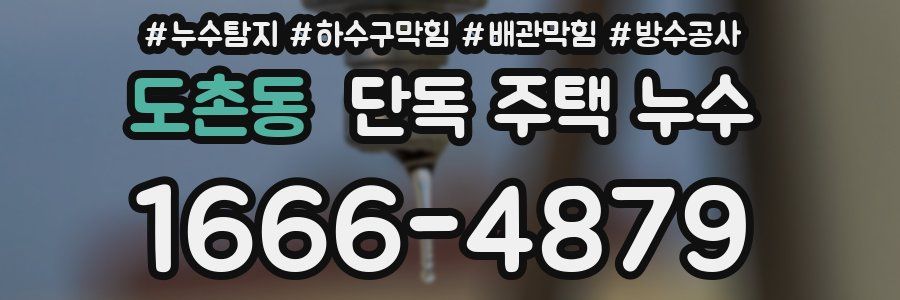도촌동 단독 주택 누수