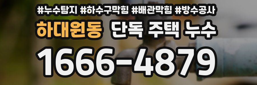 하대원동 단독 주택 누수