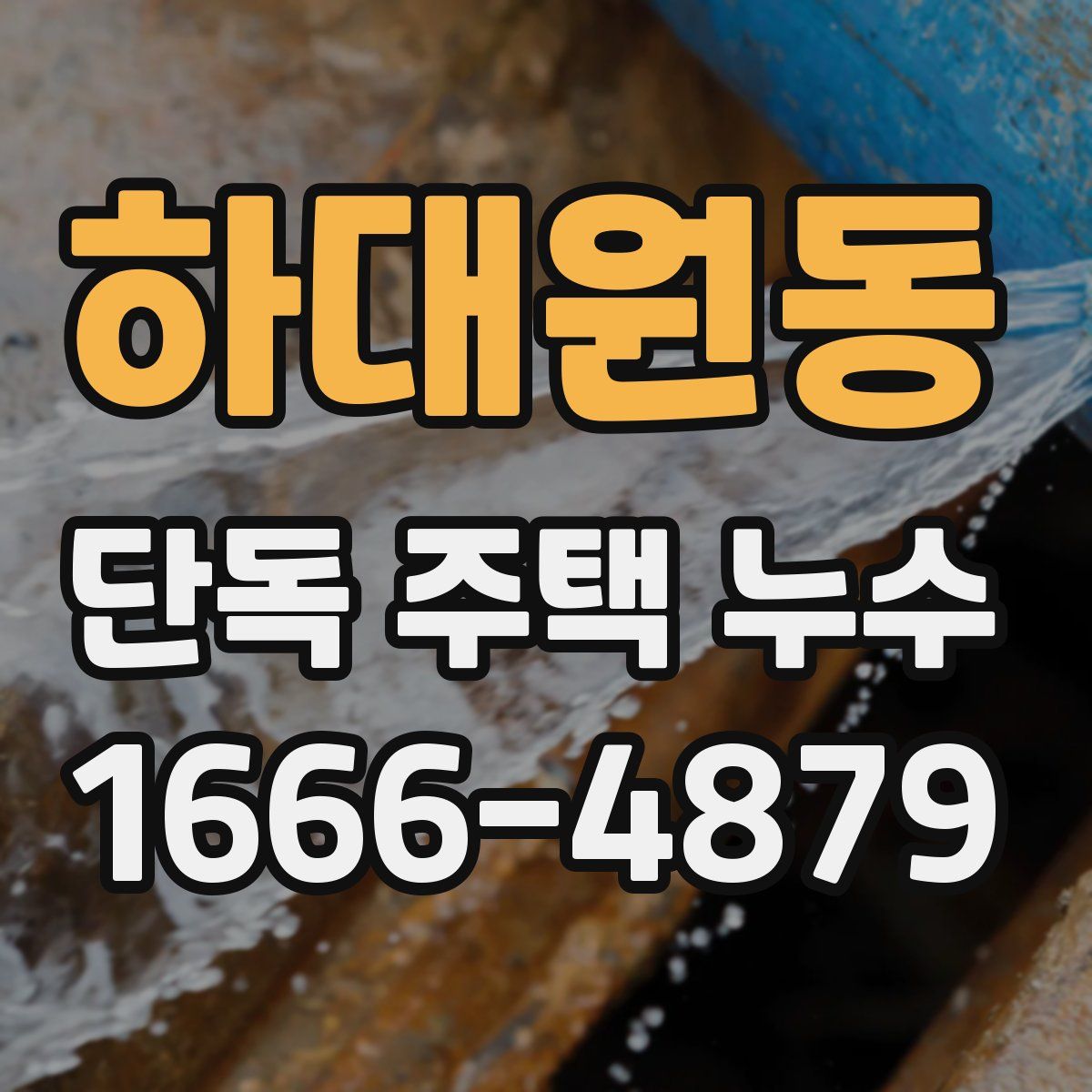 하대원동 단독 주택 누수