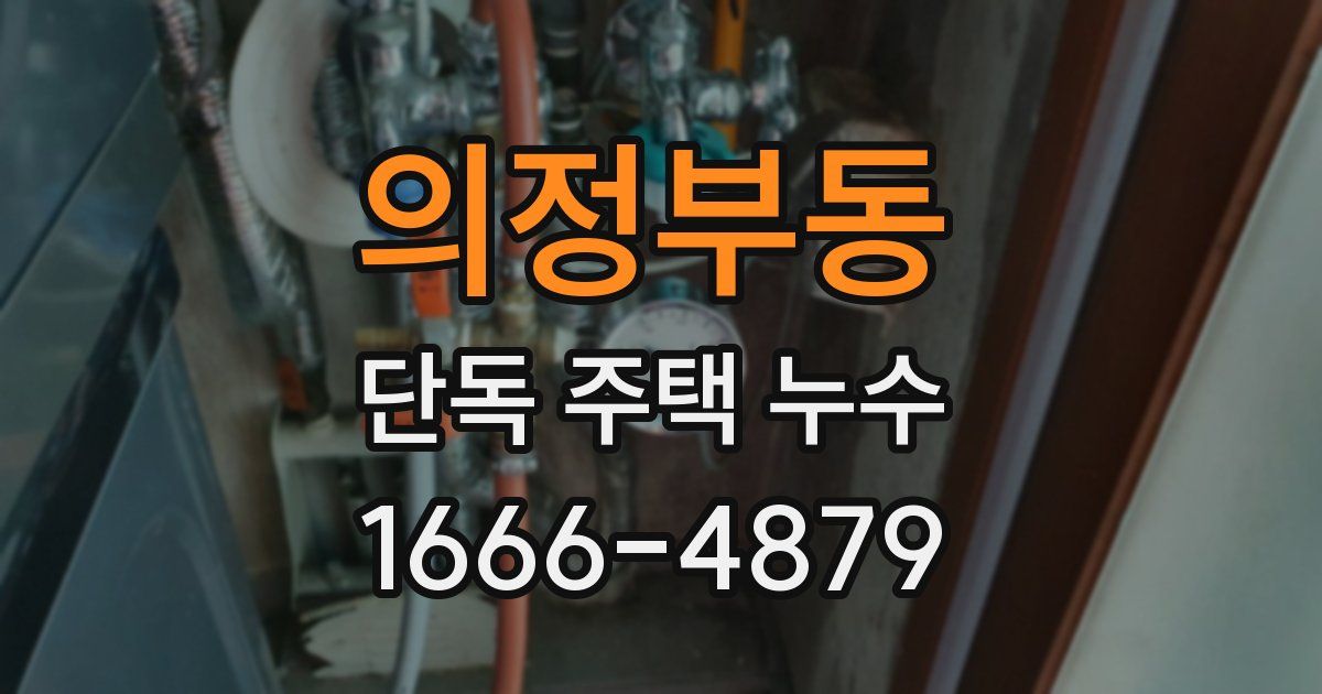의정부동 단독 주택 누수