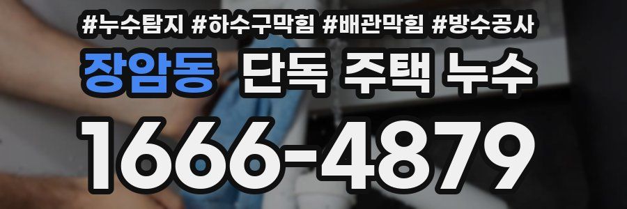 장암동 단독 주택 누수