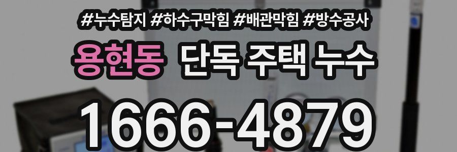 용현동 단독 주택 누수