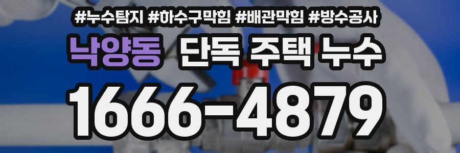 낙양동 단독 주택 누수