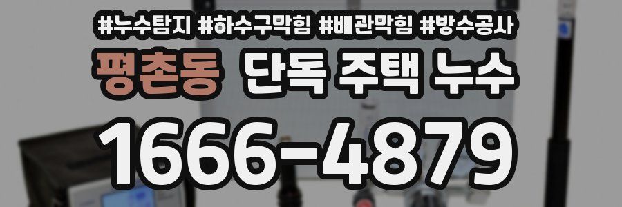 평촌동 단독 주택 누수