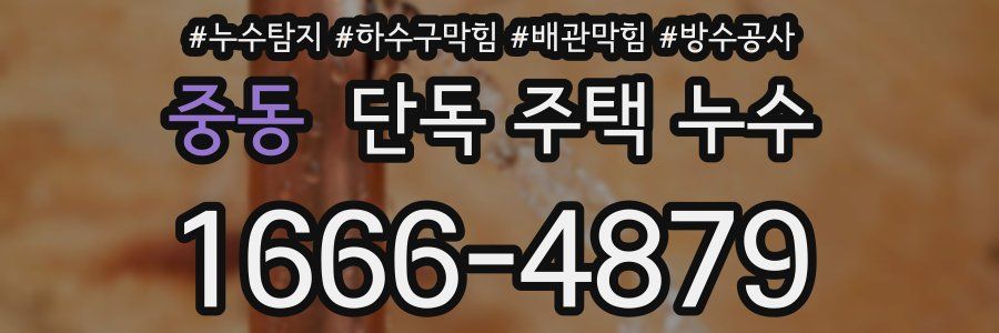 중동 단독 주택 누수