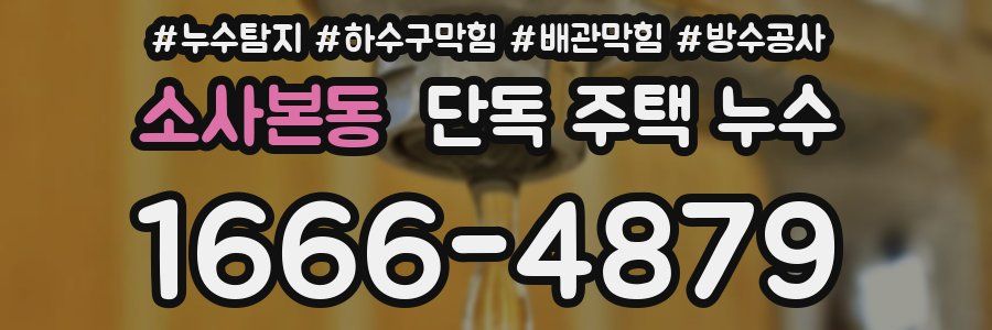 소사본동 단독 주택 누수